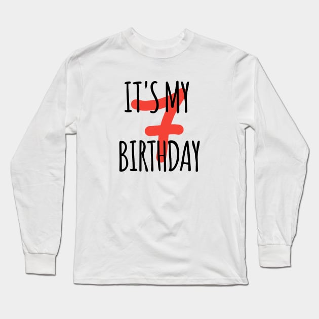 It's My 7th Birthday Long Sleeve T-Shirt by BlackMeme94